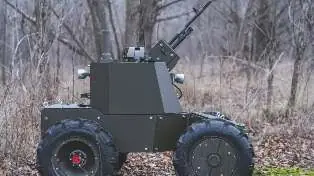 Position russe prise par des drones et robots terrestres